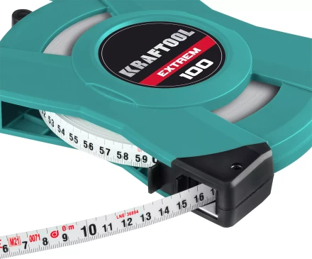 Мерная лента геодезическая со стальным нейлоновым полотном и х4 смоткой 34185-100 купить в Кургане