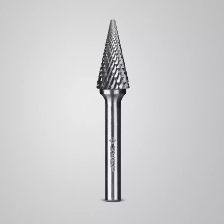 Зубр Твердосплавная борфреза M - конус с острым углом, 12 х 25 мм, угол 25° (28811-12-25) купить в Кургане