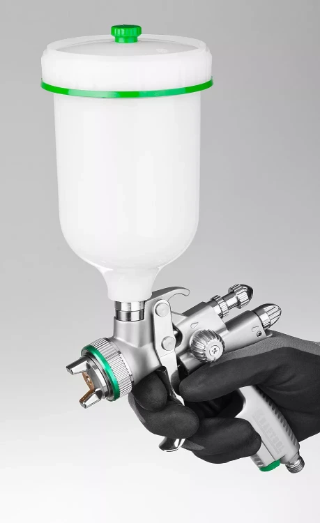 Краскопульт пневматический KRAFTOOL "PRO" Jeta 1000, HVLP, c верхним бачком, 1,3мм 06559-1.3 купить в Кургане