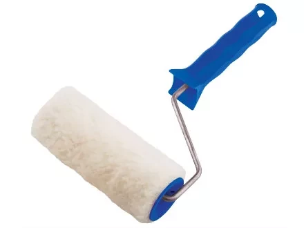 Валик из искусственного меха с ручкой 250 мм ворс 15 мм D - 48 мм полиэстер  СИБРТЕХ 80114 купить в Кургане