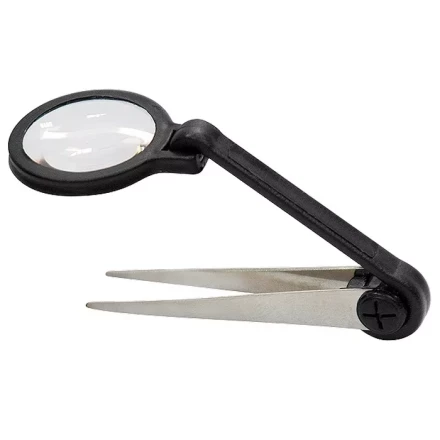 Лупа регулируемая с пинцетом 8-кратная D 25 мм Sparta 913805 купить в Кургане