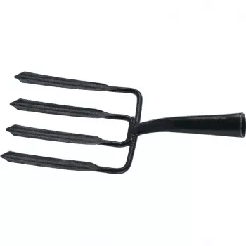 Вилы копальные 4-х рогие 190 х395 мм широкий зуб удлиненная тулейка с черенком (АРТИ)  Россия 63804 купить в Кургане