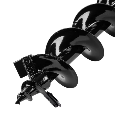 Шнек для грунта ER-100, диаметр 100 мм, длина 800 мм,соединение 20 мм, съемный нож Denzel 56006 купить в Кургане