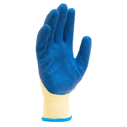 Перчатки трикотажные, полиэфирные, латексное рельефное покрытие, размер 8// Сибртех 677515 купить в Кургане