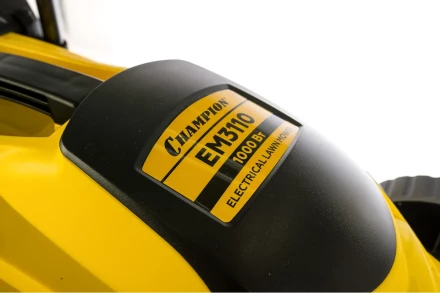 Газонокосилка электро CHAMPION EM3313 (1300Вт пласт.+ткань травосб. 35л ширина 330мм 25-65мм, 8,8кг купить в Кургане