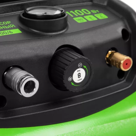 Компрессор воздушный безмаслянный BL 1100/6 1100Вт, ресивер 6 литров, 180 л/мин// Сибртех 58059 купить в Кургане