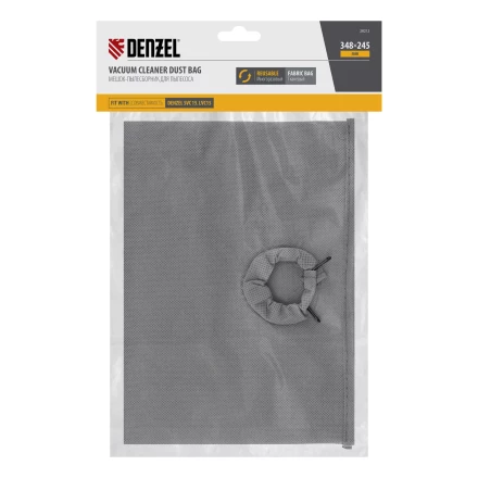 Мешок тканевый многоразовый для пылесоса Denzel SVC15, LVC15// Denzel 28212 купить в Кургане