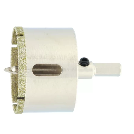 Сверло по керамической плитке и стеклу Сибртех, 45 х 55 мм, шестигранный хвостовик, с центрующим сверлом, 72721 купить в Кургане