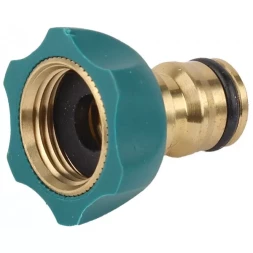 Адаптер внешний RACO "Profi-Plus" (соединитель-резьба внешняя), латунный с покрытием TPR, 1/2" 4244-55110B