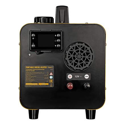 Дизельная тепловая портативная пушка Denzel Flame-5 96495, 5кВт, 300м3/ч, непр.наг., циф. терм. купить в Кургане