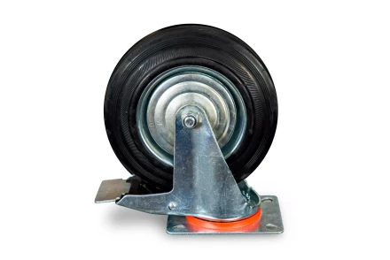 Колесо поворотное резина SCb 80 200 мм с тормозом (Y) 1022091 купить в Кургане