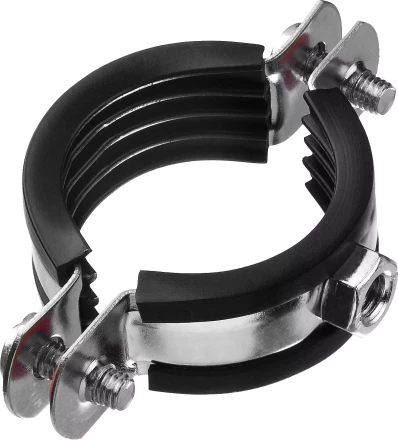 Хомут трубный с гайкой, оцинкованный, 1 1/4&quot;, 8шт, ЗУБР Мастер 37850-40-45 37850-40-45 купить в Кургане