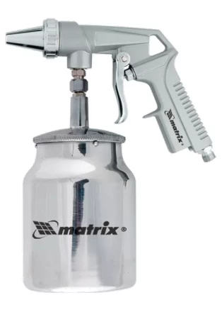 Пистолет пескоструйный с нижним бачком пневматический MATRIX 57326 купить в Кургане