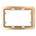 Панель СВЕТОЗАР &quot;ГАММА&quot; накладная для двойных розеток, цвет золотой металлик, 1 гнездо SV-54145-2-GM купить в Кургане