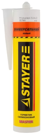 Герметик STAYER &quot;MASTER&quot; универсальный, силиконовый, белый, 260мл 41213-0_z01 купить в Кургане