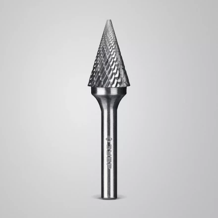 Зубр Твердосплавная борфреза M - конус с острым углом, 16 х 25 мм, угол 30° (28811-16-25) купить в Кургане