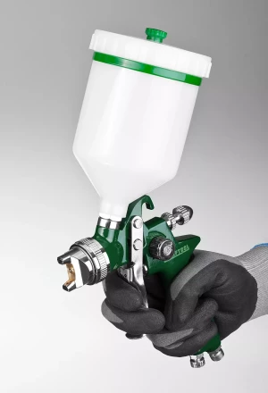 Краскопульт пневматический KRAFTOOL AirKraft, HVLP, c верхним бачком, 1,4мм 06522-1.4 купить в Кургане