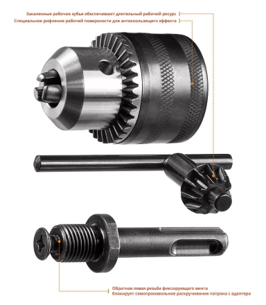 Наборы патронов и SDS+ адапторов для дрели цельнометаллические серия МАСТЕР купить в Кургане