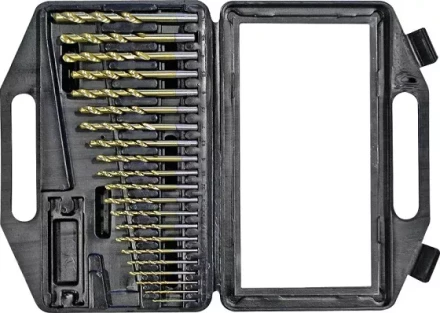 Набор сверл по мет 1,0-10,0мм 21шт белые, мет. коробка Кратон 1 05 01 018 купить в Кургане