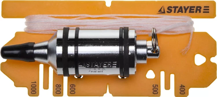 Отвес STAYER "PROFI" строительный со шнуром, с противоударными ободками, 400 г 06352-40 купить в Кургане