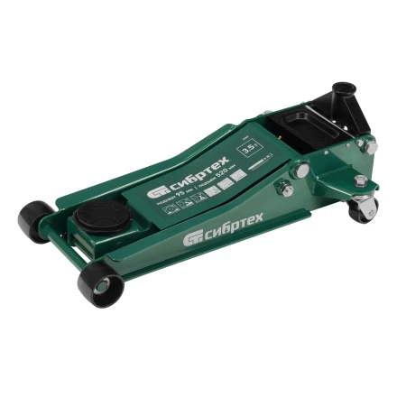 Домкрат гидравлический подкатной, 3,5 т, 95-520 мм, быстрый подъем, низкий подхват, проф.// Сибртех 50851 купить в Кургане
