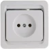 Розетка СВЕТОЗАР "ГАММА" одинарная, цвет белый, 16А/~250В SV-54100-W купить в Кургане