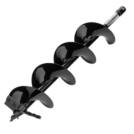 Шнек для грунта ER-150, диаметр 150 мм, длина 800 мм,соединение 20 мм, съемный нож Denzel 56007 купить в Кургане