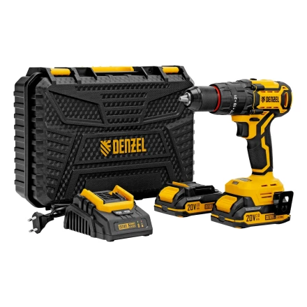 Дрель-шуруповерт аккумуляторная ударная бесщет. CIDH-BL-20, Li-Ion, 20 В// Denzel купить в Кургане