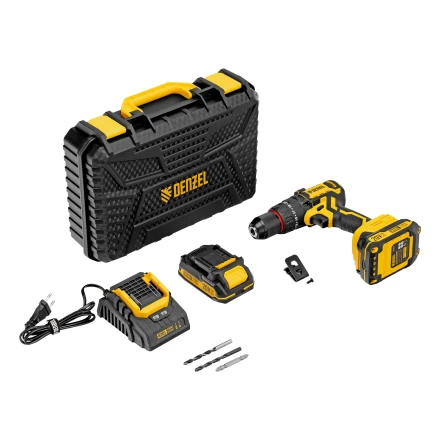 Дрель-шуруповерт аккумуляторная ударная бесщет. CIDH-BL-20, Li-Ion, 20 В// Denzel купить в Кургане
