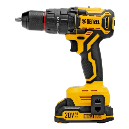 Дрель-шуруповерт аккумуляторная ударная бесщет. CIDH-BL-20, Li-Ion, 20 В// Denzel купить в Кургане