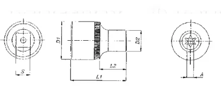 Торцевая головка 3/8&quot;DR внешний TORX Е-12 S06H312 Jonnesway 49705 купить в Кургане