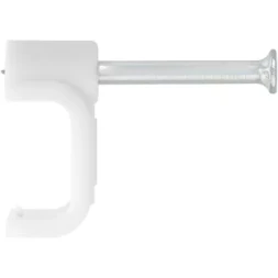 Скобы электроустановочные, 8 мм, прямоугольный профиль, 50 шт СИБРТЕХ 47536