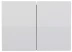 Выключатель СВЕТОЗАР &quot;ЭФФЕКТ&quot; двухклавишный, без вставки и рамки, цвет белый, 10A/~250B SV-54434-W купить в Кургане