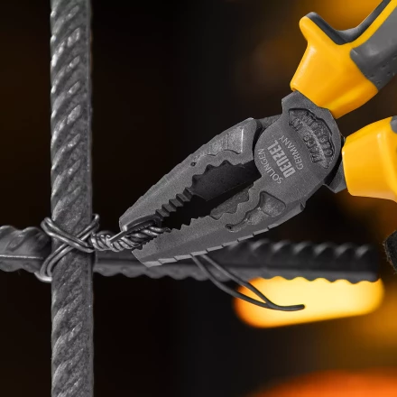 Плоскогубцы комбинированные 165 мм Denzel 17080, трехкомпонентные рукоятки купить в Кургане