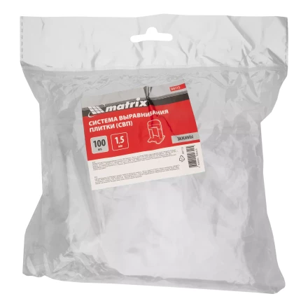 Зажим для системы выравнивания плитки СВП Ворота, 100 шт. в пакете Matrix 88115 купить в Кургане