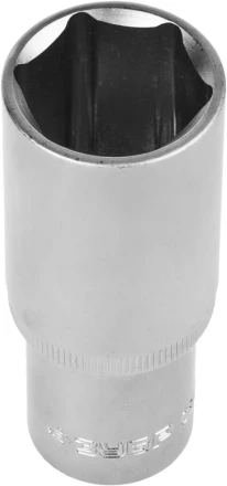 Головка торцовая ЗУБР "МАСТЕР" (1/2"), удлиненная, Cr-V, FLANK, хроматированное покрытие, 24мм 27726-24 купить в Кургане