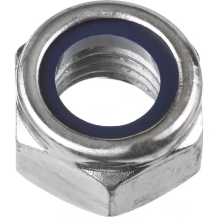 Гайка ЗУБР &quot;МАСТЕР&quot; DIN 985 самостопорящаяся, с нейлоновым кольцом, класс прочности 8, оцинкованная, M20, 5кг 303580-20 купить в Кургане