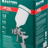 Краскопульт пневматический KRAFTOOL "PRO" Jeta 4000, HVLP, c верхним бачком, 1,3мм 06555-1.3 купить в Кургане