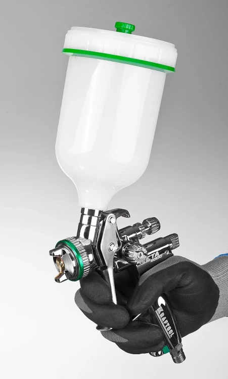 Краскопульт пневматический KRAFTOOL "PRO" Jeta 4000, HVLP, c верхним бачком, 1,3мм 06555-1.3 купить в Кургане