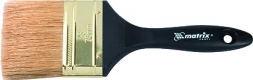 Кисть плоская "Профи" 3" натуральная щетина пластмассовая ручка MATRIX 83164