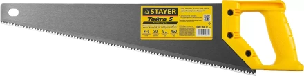Ножовка ударопрочная (пила) STAYER ТАЙГА-5 450 мм, 5 TPI, быстрый рез поперек волокон, для крупных и средних заготовок 15061-45_z01 купить в Кургане