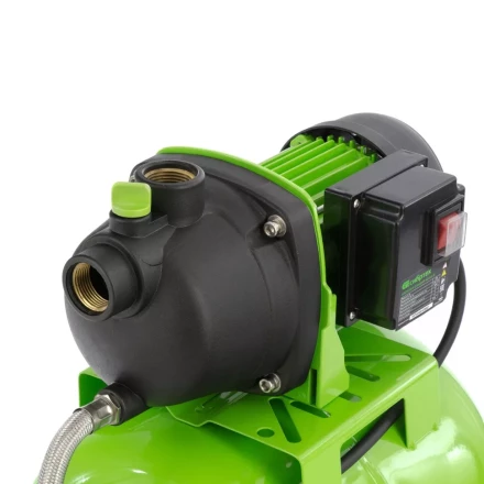 Насосная станция НС650-П, 650 Вт, напор 37 м, 3200 л/ч, ресивер 19 л Сибртех 97247 купить в Кургане