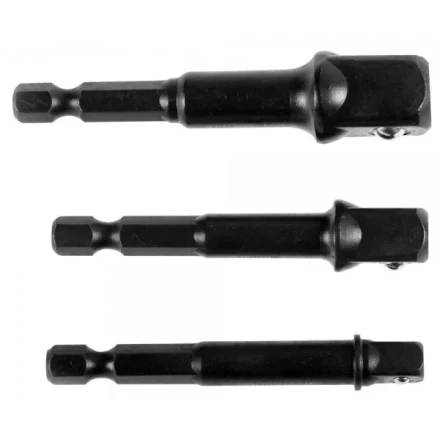 Набор адаптеров KRAFTOOL &quot;EXPERT&quot; для торцовых головок 1/4&quot;, 1/2&quot;, 3/8&quot;, 65 мм, 3 предмета 26775-H3 купить в Кургане