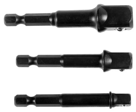 Набор адаптеров KRAFTOOL &quot;EXPERT&quot; для торцовых головок 1/4&quot;, 1/2&quot;, 3/8&quot;, 65 мм, 3 предмета 26775-H3 купить в Кургане