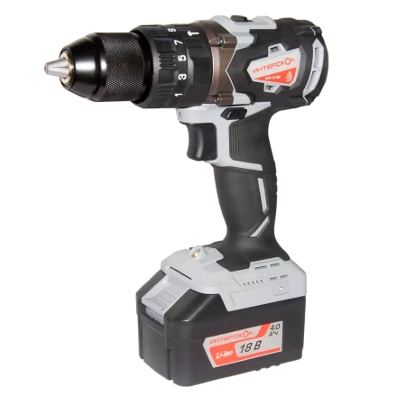Аккумуляторная дрель-шуруповерт ИНТЕРСКОЛ ДАУ-13/18В (574.0.0.70) Li-ion АПИ (кейс, без аккум. и ЗУ) купить в Кургане