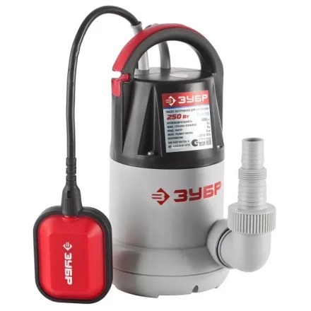 Насос ЗУБР погружной, дренажный, для чистой воды, 110 л/мин, 250Вт ЗНПЧ-250 купить в Кургане