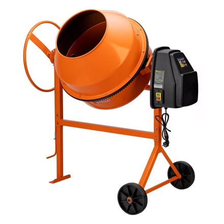 Бетоносмеситель БСЕ-200П, 200 л, 1000 Вт, полиамидный венец// Сибртех 95510 купить в Кургане