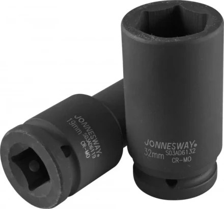 Головка ударная шестигранная 3/4&quot; М50  удлиненная S03AD6150 Jonnesway 48981 купить в Кургане