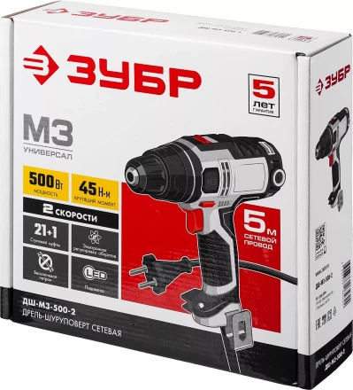 Дрель-шуруповерт сетевая ДШ-М3-500-2 серия МАСТЕР купить в Кургане