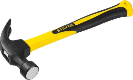 Молоток-гвоздодер &quot;Fiberglass&quot; с фиберглассовой рукояткой, 560 г, STAYER Professional 2026-560_z01 купить в Кургане